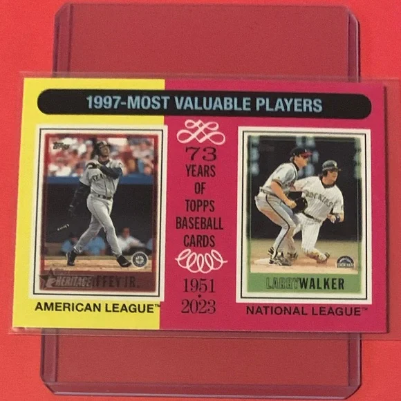 Topps | Toys | Kgriffey Jrlwalker 20997 Mvps 2024 Topps Heritage Baseball  Trading Card | Poshmark